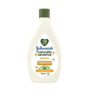 شامپو کودک جانسون Naturally Sensitive حاوی عصاره آلوئه