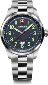 ساعت مچی مردانه WENGER Terragraph، آنالوگ کوارتز، ضد آب تا 100 متر، قطر 43 میلی متر، ساخت سوئیس