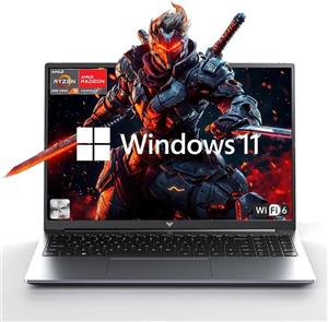 لپ تاپ گیمینگ 2026 با پردازنده AMD Ryzen 7 7735HS (8 هسته/16 رشته، تا 4.75 گیگاهرتز)، 16 گیگابایت DDR5، 512 گیگابایت NVMe SSD، تا 4 ترابایت، صفحه نمایش 16 اینچی FHD، WiFi 6، کیبورد با نور پس زمینه، Type-C، دو فن