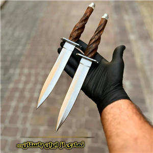 شمشیر Dager سی‌سانتی فولادی خوش‌دست با غلاف سفارشی با کیفیت بسیار بالا fiery