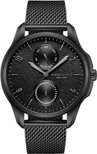 ساعت مچی مردانه کلاسیک مدرن Kenneth Cole New York با صفحه مشکی و بند استیل مشکی - 42 میلی متر