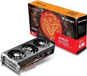 کارت گرافیک Sapphire NITRO  AMD Radeon RX 7800 XT، حافظه 16GB GDDR6 256-Bit، فرکانس بوست 2565 مگاهرتز، فرکانس حافظه 19.5 گیگابیت بر ثانیه، 3840 پردازنده جریانی، PCI-Express 4.0 x16 | 11330-01-20G