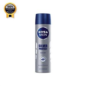 اسپری بدن مردانه نیوآ Nivea اورجینال Silver protect حجم 150 میل