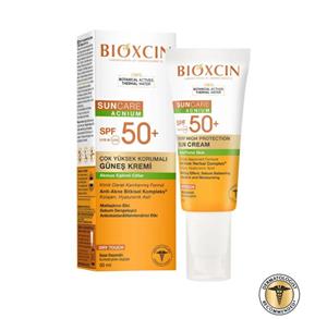 ضد آفتاب بی رنگ ضدلک وضد جوش پوست چرب Bioxcin اصل (با ضمانت)