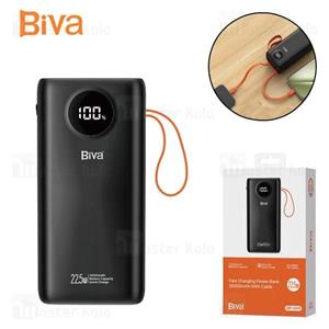 پاوربانک 30000 بیوا Biva BP-049 توان 22.5 وات همراه با کابل متصل