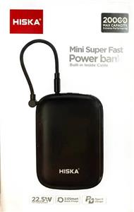 پاور بانک هیسکا 20,000 سه خروجی شارژ سریع 22.5 وات مدل HP-229PD