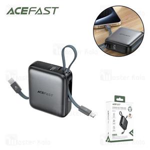 پاوربانک 10000 ایس فست ACEFAST M23 GaN Fast Charger توان 22.5 وات همراه با کابل متصل