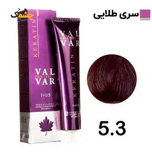 رنگ موی وال وار شماره 5.3 قهوه ای طلایی روشن Val Var Hair Color