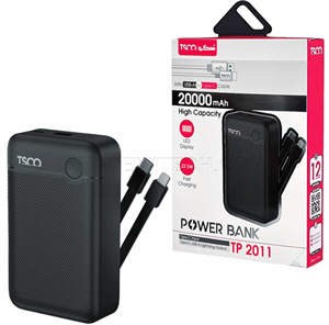 پاوربانک تسکو مدل TSCO TP 2011 22.5W 20000mAh مشکی