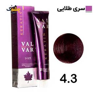 رنگ موی وال وار شماره 4.3 قهوه ای طلایی متوسط Val Var Hair Color
