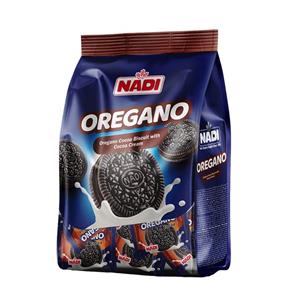 بیسکویت کرم دار کاکائویی اورگانو با مغزی شکلاتی نادی - 250 گرم