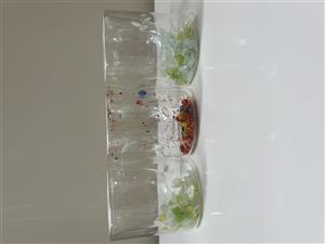 لیوان دو جداره ( ماگ دوجداره  ستاره دار دسته سبز 250میل)