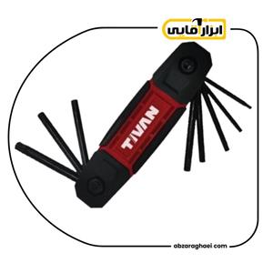 آچار آلن خورشیدی (ستاره‌ای) چاقویی تیوان مدل FT8