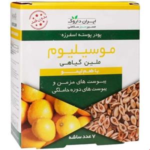 ساشه موسیلیوم بدون قند لیمویی ایران داروک 7 عددی
