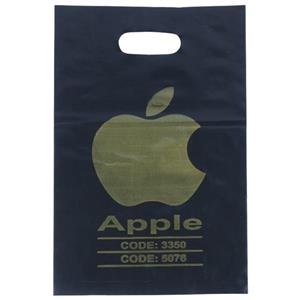 نایلون دسته دار طرح Apple سایز 35*25 سانتی متر بسته 1 کیلویی