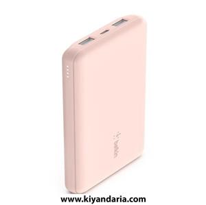 پاوربانک Belkin مدل BoostCharge ظرفیت 10000 میلی ‌آمپر ساعت با دو پورت - رزگلد