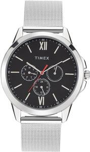 ساعت مچی آنالوگ مردانه TIMEX با صفحه گرد و ضد آب، مشکی-1، کلاسیک
