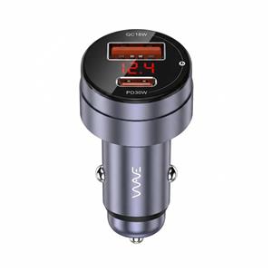 شارژر فندکی 30 وات 2 پورت ویو مدل CA010