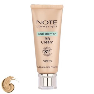 کرم پودر BB مایع spf 15 نوت مدل A-B شماره 02 مناسب برای پوست چرب حجم 30 میلیلیتر 