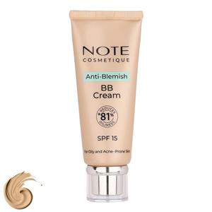 کرم پودر BB مایع spf 15 نوت مدل A-B شماره 02 مناسب برای پوست چرب حجم 30 میلیلیتر 