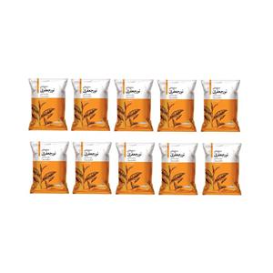 چای ایرانی سیاه شکسته ممتاز زرین شرکت صنایع غذایی نورجعفری لاهیجان - 5 کیلوگرم بسته 10 عددی