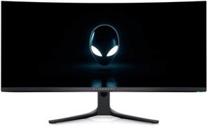 مانیتور گیمینگ فوق عریض 34 اینچی Dell Alienware AW3423DWF – QD-OLED، 165 هرتز، 0.1 میلی‌ثانیه GtG، NVIDIA G-SYNC و AMD FreeSync، HDR، HDMI/DP/USB، نورپردازی AlienFX RGB، پایه قابل تنظیم