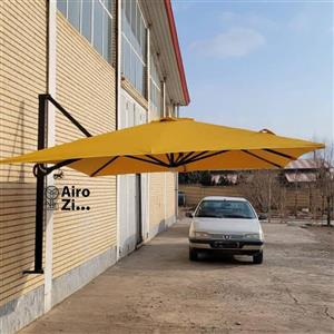 چتر پایه کنار باغی آلومینیوم دیواری قطر 3/5 متر