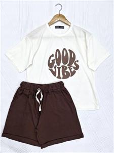 تیشرت و شورتک good vibes