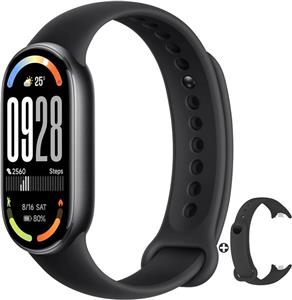 دستبند هوشمند شیائومی 10 - صفحه نمایش 1.72 اینچی AMOLED با روشنایی 1500 نیت، پایش خواب و ضربان قلب، ضد آب 5ATM، عمر باتری 21 روزه، نرخ تازه سازی 60 هرتز، 150  حالت ورزشی