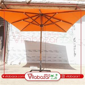 چتر باغی پایه وسط مربع 3 در 3 (فلزی) (هزینه ارسال با مشتری گرامی به صورت پس کرایه)