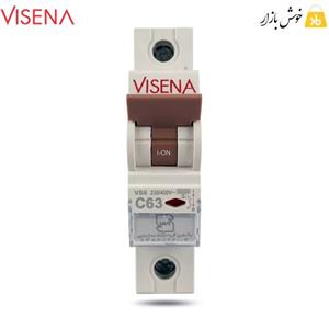 کلید مینیاتوری تک فاز 63آمپر (استاندارد) تیپ C ویسنا(ویسنا)