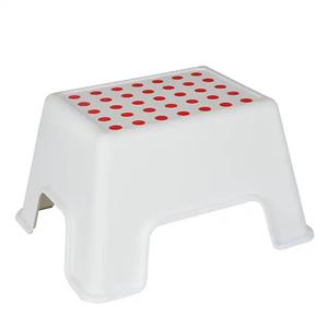 چهارپایه کودک رنگ سفید و قرمز کد 0164