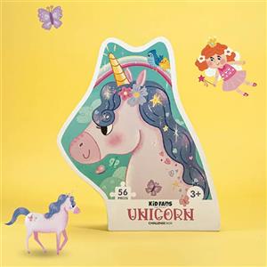 پازل کودک 56 تکه مدل یونیکورن KID FANS UNICORN کد KS2448