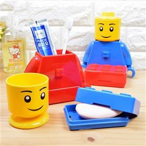جای مسواک و صابون طرح آدمک لگویی کد 200282