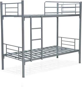 تخت خواب دو طبقه فلزی سنگین Furniture4Us (۱۹۰x۹۰ سانتی متر) خاکستری [بدون تشک]