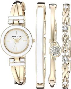 ساعت النگویی زنانه Anne Klein به همراه ست دستبند نگین دار