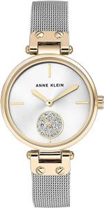 ساعت مچی زنانه Anne Klein با دستبند توری و تزیینات کریستالی ممتاز