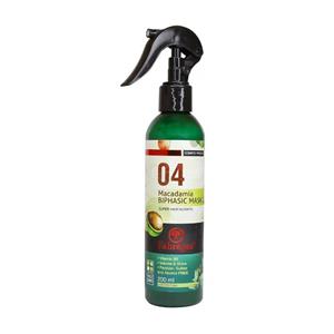 ماسک مو دوفاز کراتینه ماکادمیا 04  فابریگاس مناسب موهای خشک آسیب دیده و کراتینه 200 میلی لیتر