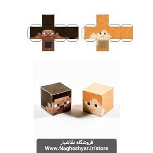 اوریگامی چهره شخصیت ماینکرافت