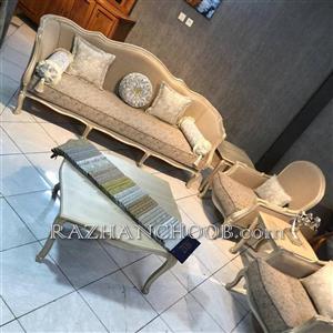 مبل فرانسوی مدل تاج گرد همراه تک نفره رومئو