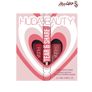 رژ لب مایع مات هدی بیوتی|Mini Liquid matte huda beauty tear & share