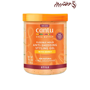 ژل حالت‌دهنده ضد ‌ریزش با شیرۀ عسل از برند کنتو | Cantu Shea Butter Anti-Shedding Styling Gel with Honey