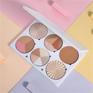 پالت هایلایتر و برنزر حرفه ای On The Glow افرا