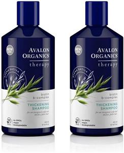 شامپو ضخیم کننده مو آوالون ارگانیکس بیوتین B-Complex، ۴۱۴ میلی لیتر (بسته ۲ عددی)