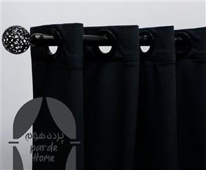 پرده آماده مخمل مشکی