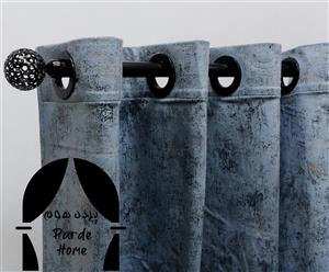 پرده آماده مخمل پتینه طلاکوب