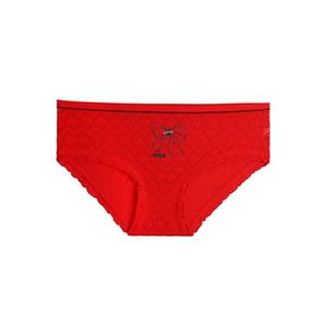شورت دخترانه اسلیپ فانتزی طرح پاپیون LOVE جنس نخی ژاکارد فری سایز