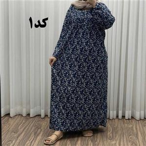 پیراهن سایزبزرگ نخی فری سایز تا 52 هندی کد 1498