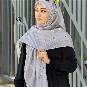 روسری نخی قاصدک طرح سهراب قایق 140 سانتی متر