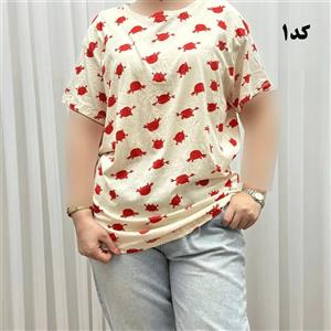 تیشرت طرحدار H&M کد 1170 آبرفت و رنگ رفت ندارد چروک نمیشود سایزبندی کامل S تا XXXL